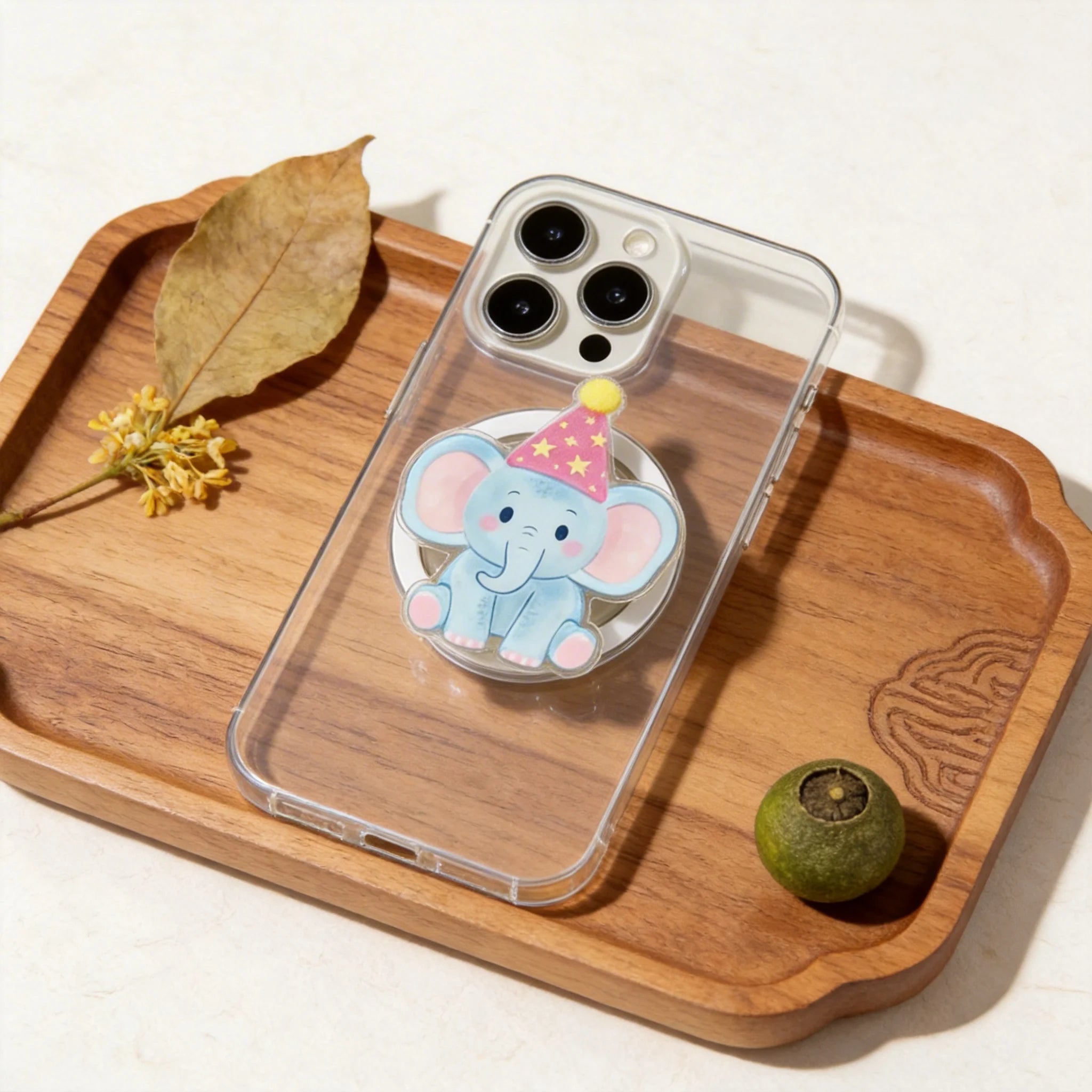 Cute Elephant Decor Phone Grip Stand