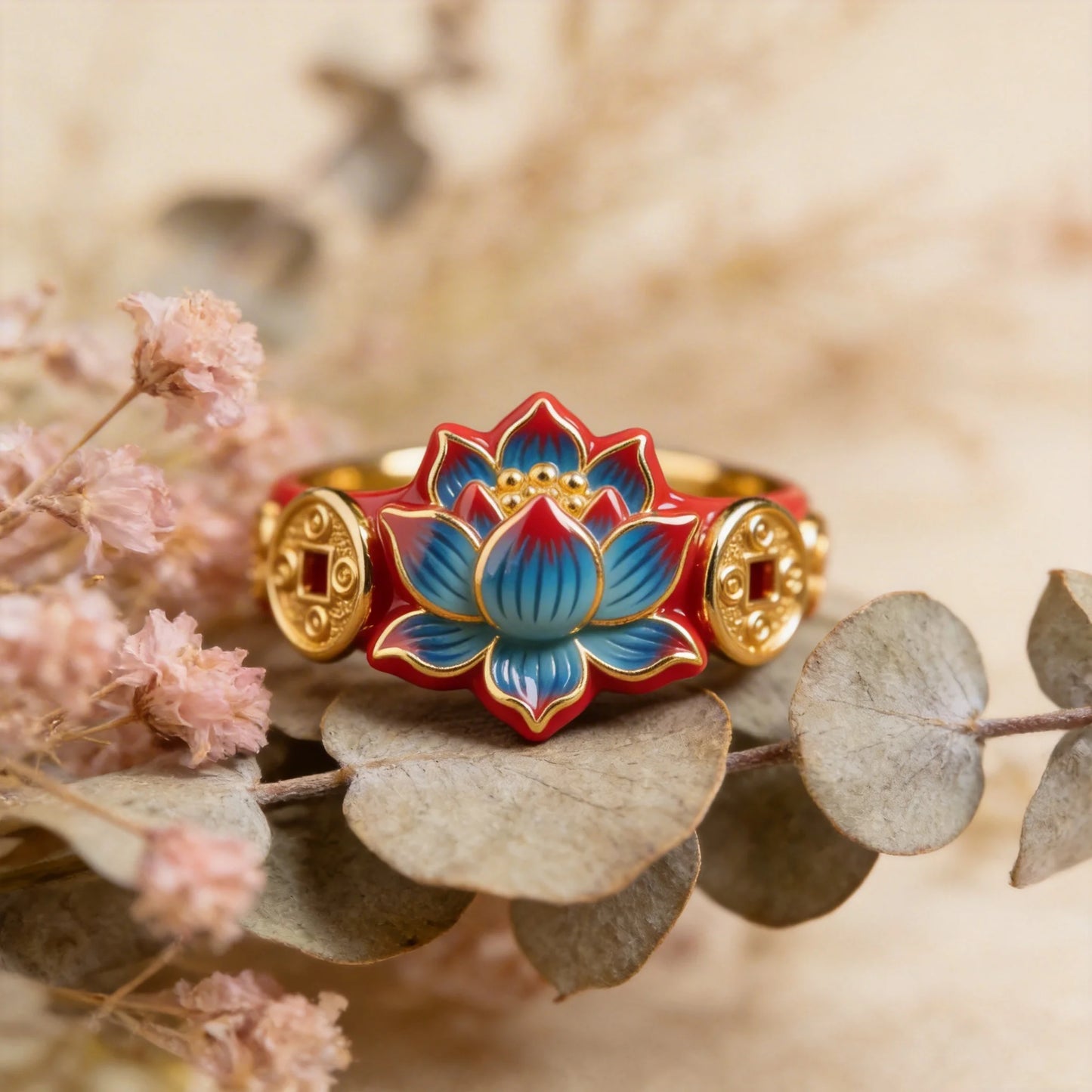 Lotus Gold Ring