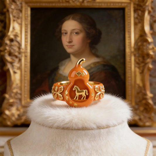 Gourd Horse Shaped Decor Rings