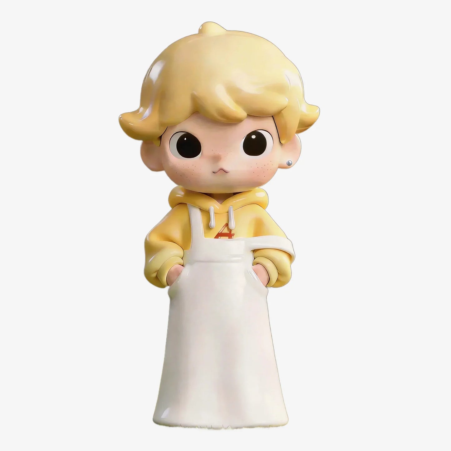 Cute Yellow Dress Girl Figurines