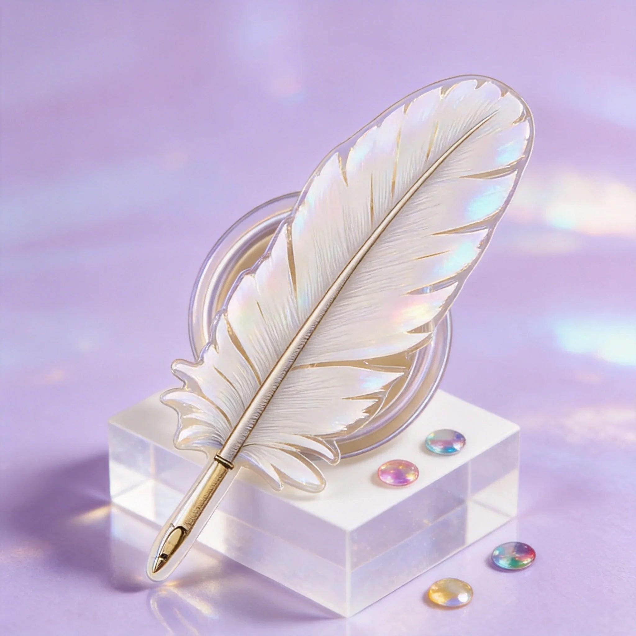 Feather Vintage Style Phone Grip Stand