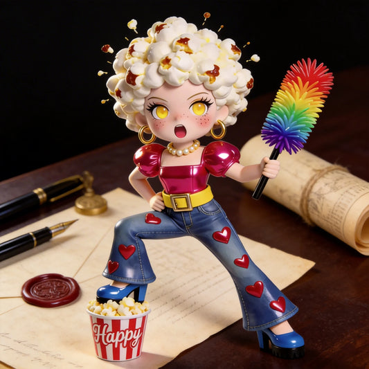 Popcorn Girl Figurines