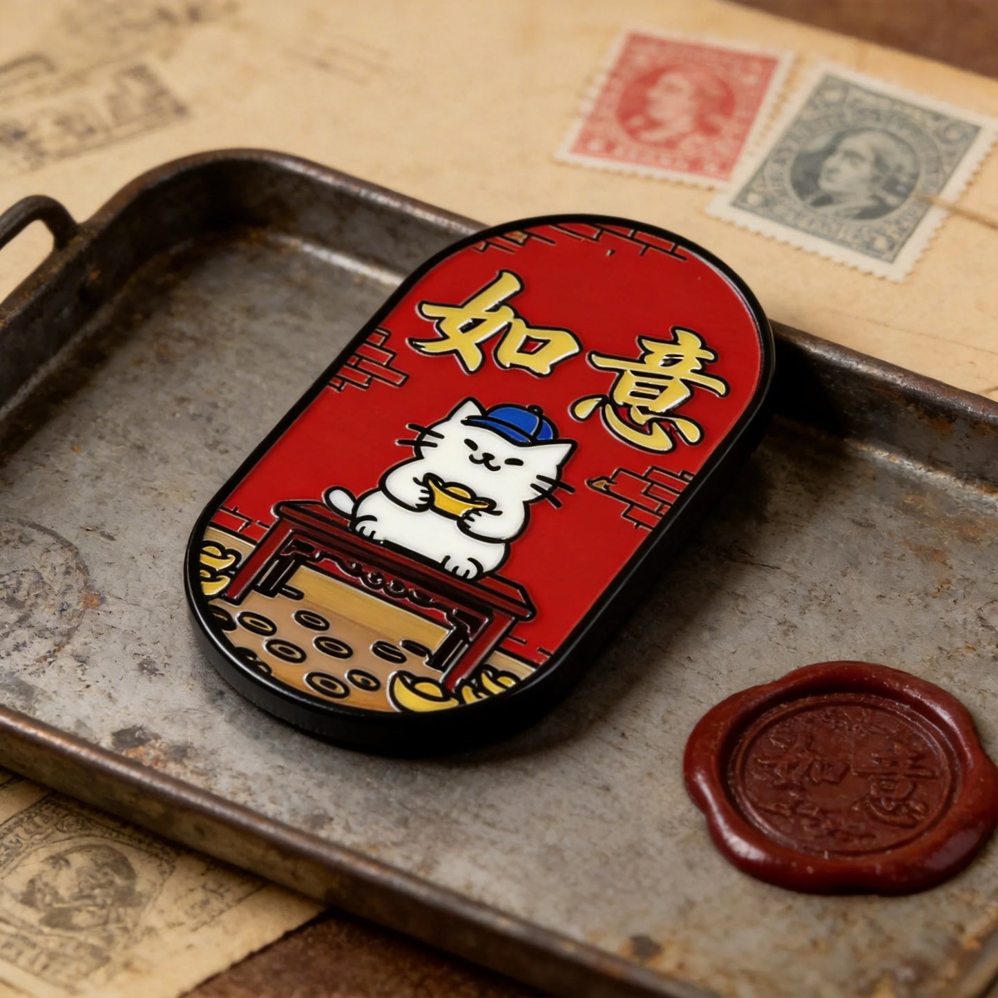 Ruyi Cute Cat Fridge Magnet