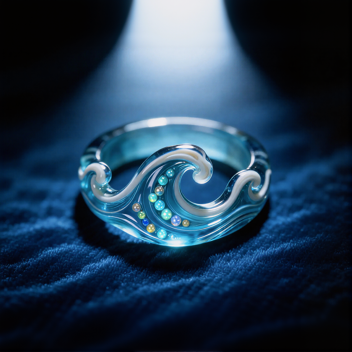 Wave Shaped Rings