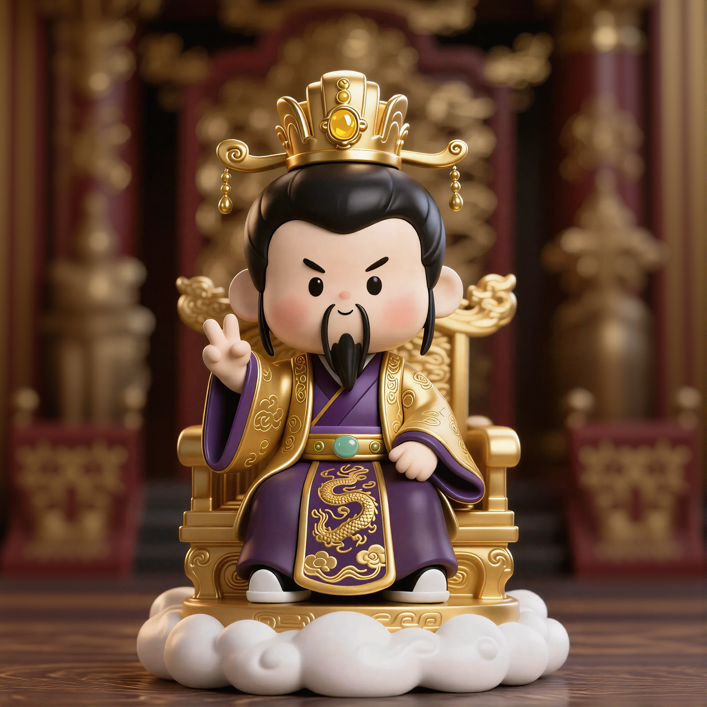 Ancient Emperor Figurine