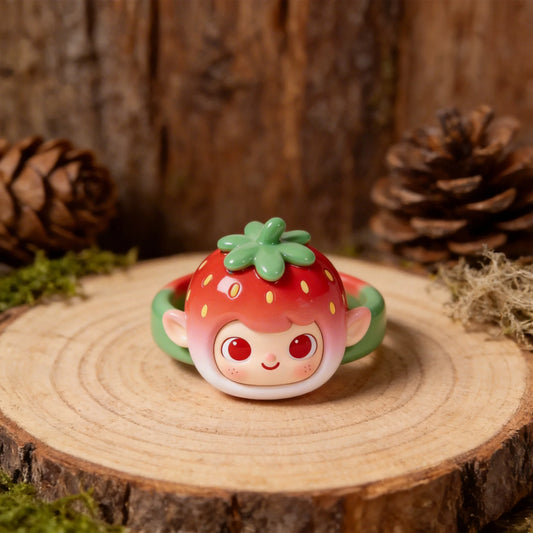 Strawberry Cute Shaped Rings