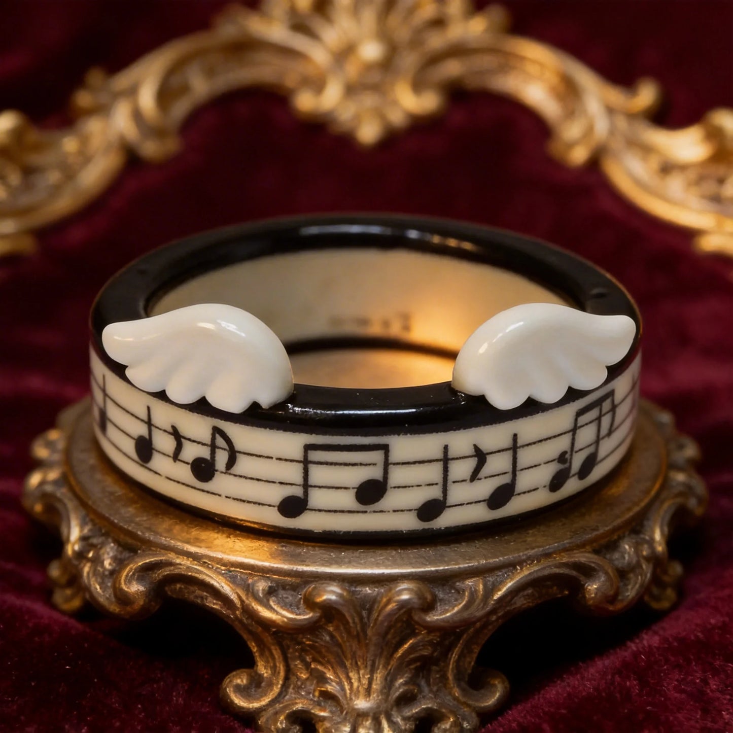 Music Note Wing Rings