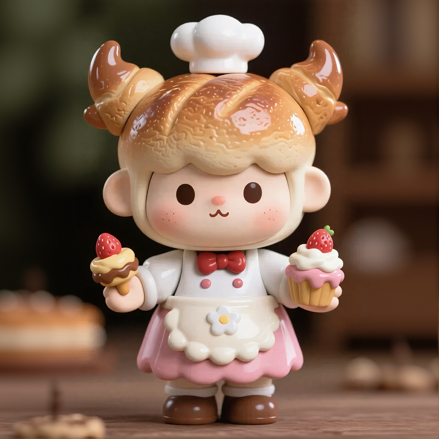 Bread Dessert Cute Figurine