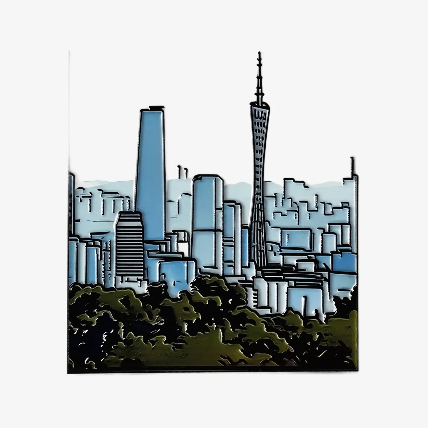 City Skyline Fridge Magnet