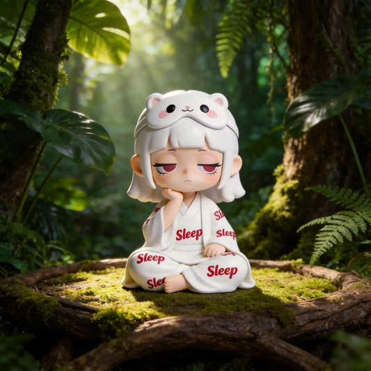 Cute Sleeping Face Figurines