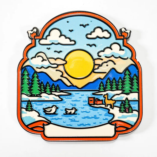 Mountains and Rivers Scenery Fridge Magnet