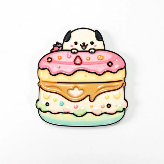 Cake Puppy Fridge Magnet