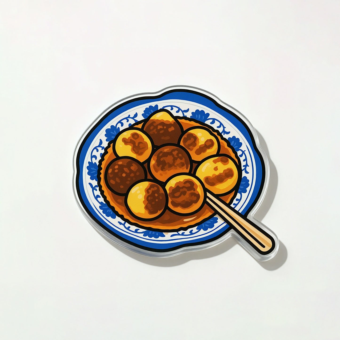 Curry Fish Balls Fridge Magnet