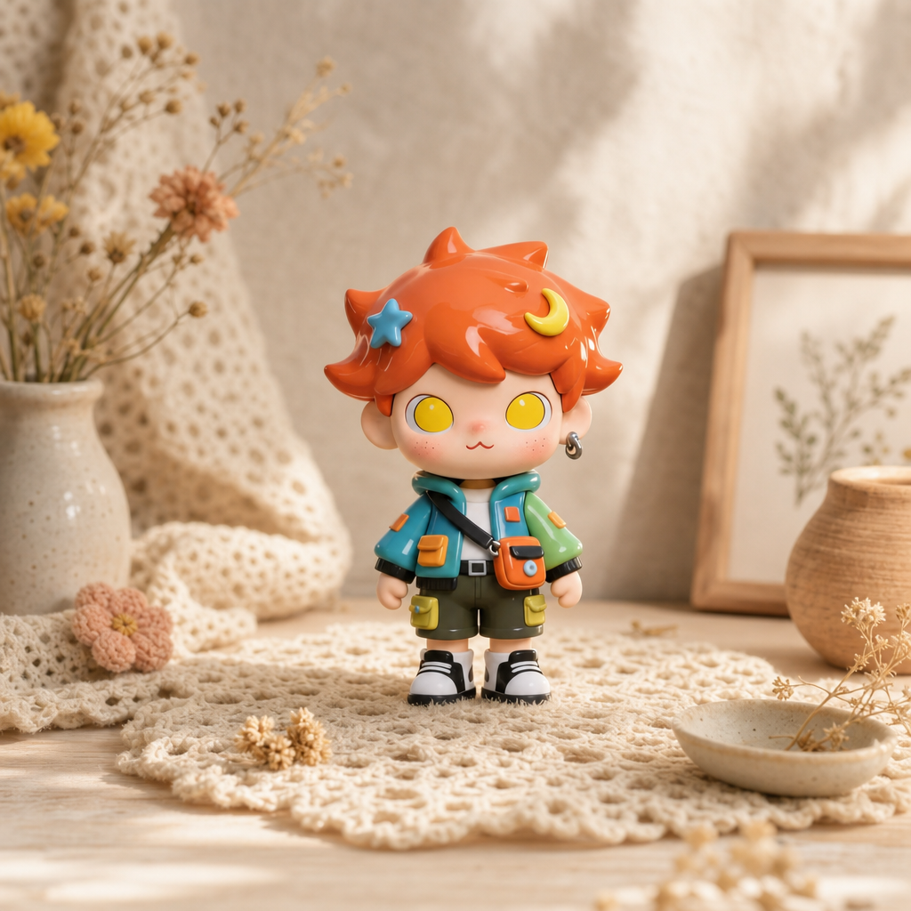 Mountain Sunflower Cool Boy Figurine