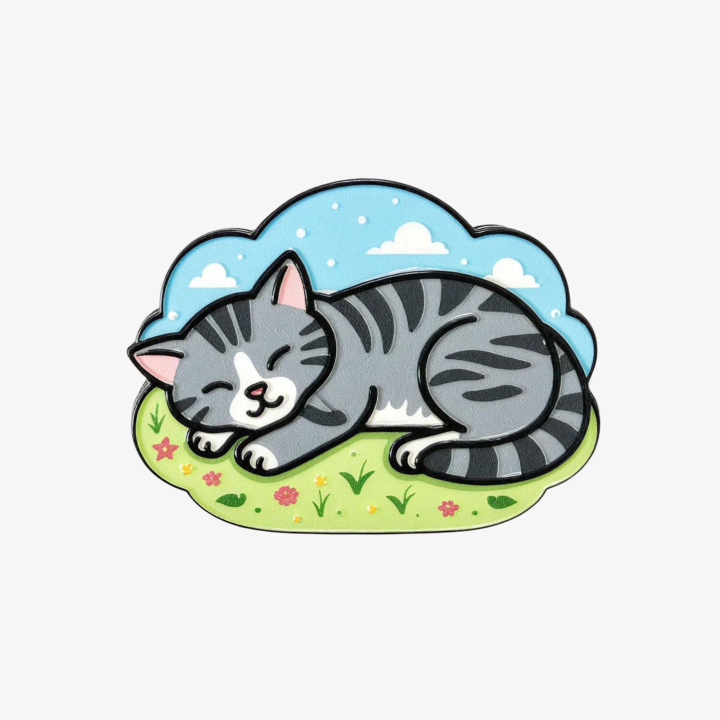 Lazy Cat Fridge Magnet